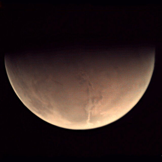 تصویر رازآلود مریخ ثبت شده توسط "مارس اکسپرس"