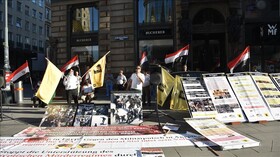 تظاهرات مخالفان سیسی در اتریش در سالروز برکناری محمد مرسی