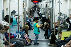 متروی تهران در روزهای «ماسک اجباری»