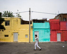 دیوارهای رنگی دروازه غار