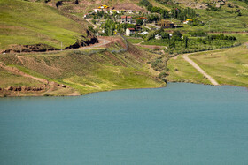 روستاهای اطراف دریاچه سد طالقان که از بزرگترین سدهای ایران است