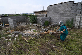 جاری شدن سیل در روستای «اجن قره خوجه»، شهرستان گالیکش در استان گلستان