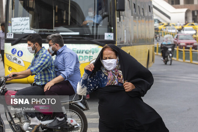 پیش‌بینی وزش باد شدید در تهران