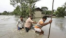 بیش از ۳.۹ میلیون نفر تحت تاثیر سیلاب های اخیر هند