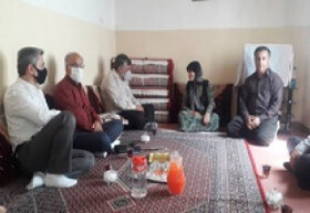 دیدار مدیرکل بنیاد شهید کردستان با چند خانواده ایثارگر