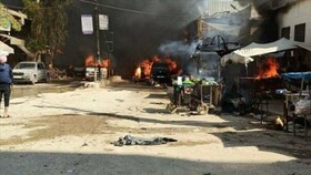 زخمی شدن ۱۳ تن در انفجار عفرین سوریه