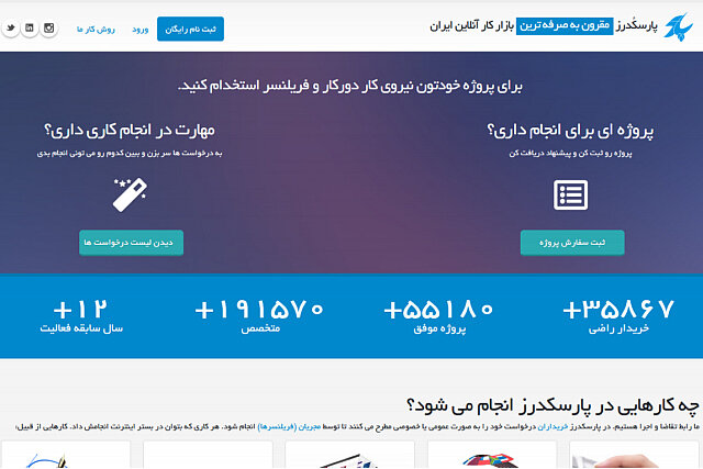 پارسکُدرز اولین بازار کار آنلاین ایران