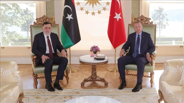 دیدار اردوغان و نخست‌وزیر لیبی در استانبول