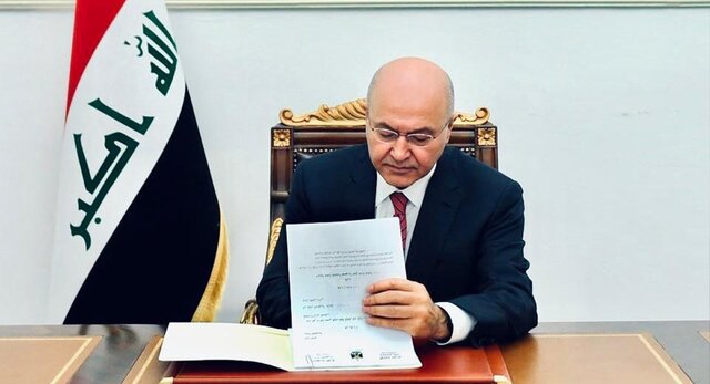 رئیس‌جمهوری عراق بر اهمیت پیگرد مرتکبان جرائم قتل و ربایندگی تاکید کرد