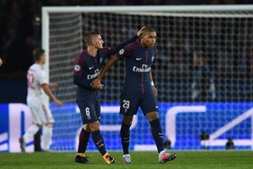 ام­باپه و وراتی در فهرست PSG برای رویارویی با آتالانتا