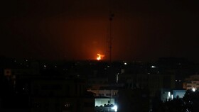 حمله هوایی و توپخانه‌ای رژیم صهیونیستی به مناطقی در غزه