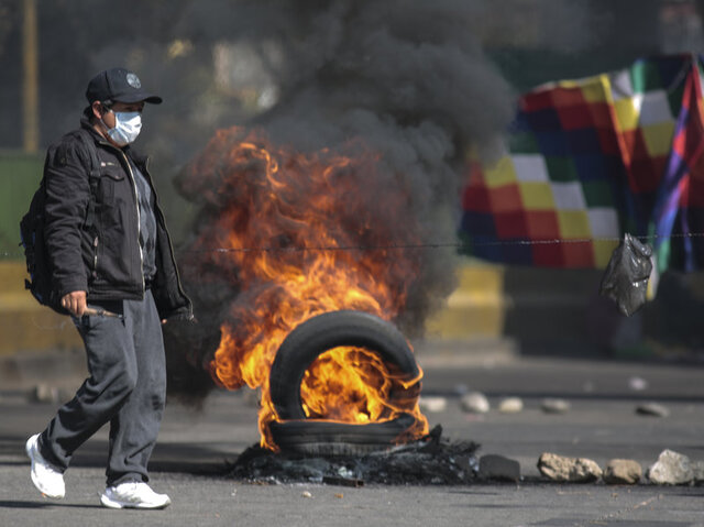 معترضان در بولیوی، خواهان برگزاری فوری انتخابات