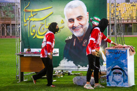 جشن قهرمانی و اهدای جام لیگ برتر بانوان به شهرداری بم