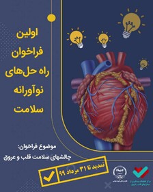انتشار فراخوان راه‌حل‌های نوآورانه سلامت در حوزه قلب و عروق