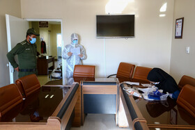 فضای جداگانه برای بیماران کرونایی در بیمارستان آیت‌اله بهاری همدان برای  کنکور سراسری در نظر گرفته شده است  