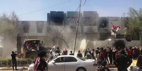 معترضان مقرهای احزاب در استان ذی قار عراق را تخریب کردند/ نشست فوق‌العاده امنیتی  درباره بصره
