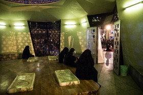 آیین عزاداری شب سوم محرم در میدان امام حسین (ع)