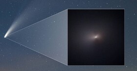 انتشار یک تصویر کلوزآپ از دنباله‌دار "نئووایز" توسط ناسا
