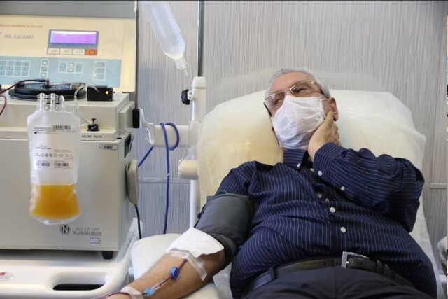 اهدای پلاسمای خون از سوی ربیعی پس از بهبود کرونا