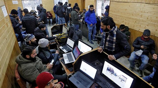 گروه حقوق بشری در کشمیر هند قطع اینترنت را "آپارتاید دیجیتال" نامید