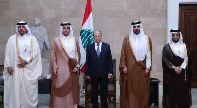 تاکید وزیر خارجه قطر در لبنان بر اجرای اصلاحات در این کشور 