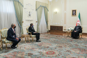 دیدار رافائل گروسی، مدیر کل آژانس بین المللی انرژی اتمی با حسن روحانی، رییس جمهوری 