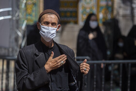 عزاداری تاسوعای حسینی در حرم حضرت فاطمه معصومه(س)