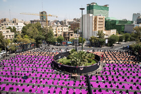 مراسم عزاداری عاشورای حسینی در میدان فلسطین تهران