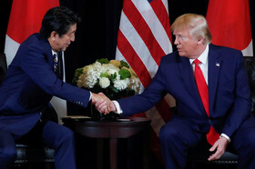 ترامپ شینزو آبه را "عالی‌ترین" نخست‌وزیر توصیف کرد