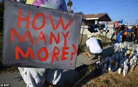 تظاهرات در لس‌آنجلس در پی کشته شدن جوانی سیاه‌پوست توسط پلیس