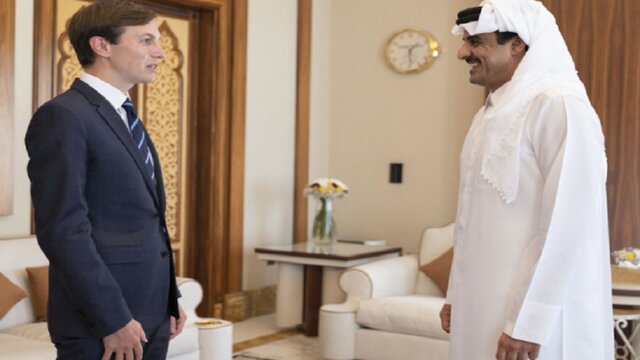 امیر قطر با کوشنر در دوحه دیدار کرد
