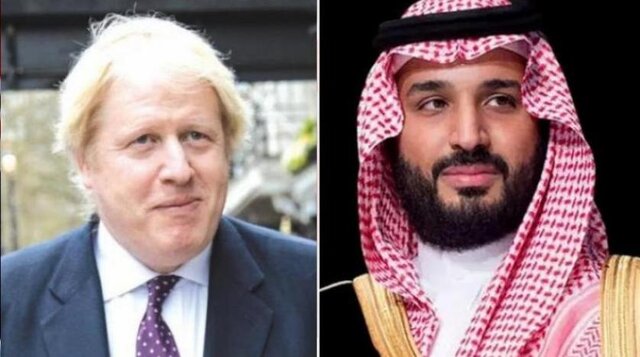 تماس تلفنی بوریس جانسون با بن سلمان