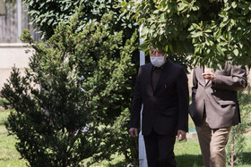 محمود واعظی، رئیس دفتر رئیس‌جمهور و سرپرست نهاد ریاست جمهوری در حاشیه جلسه هیات دولت - ۱۹ شهریور