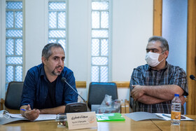 سجاد صفری و امیرنریمانی در نشست خبری چهارمین دوره نشان عکس سال مطبوعاتی ایران