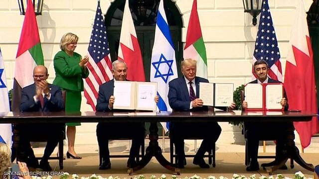 توافقنامه سازش بین امارات و اسرائیل امضا شد/ اعلام حمایت از "صلح" منامه و تل‌آویو
