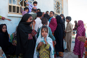 کودکان روستای قادرآباد از توابع شهرستان خاش