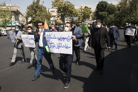 گردهمایی جمعی از بسیجیان در حمایت از فلسطین