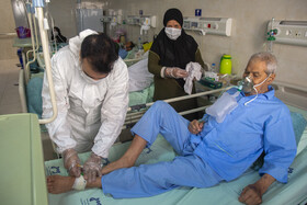 بیمارستان کامکار قم در وضعیت سیاه کرونایی