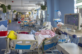 بخش مراقبت های ویژه بیمارستان فرقانی قم در وضعیت سیاه کرونایی