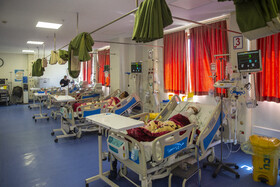 بخش مراقبت های ویژه بیمارستان فرقانی قم در وضعیت سیاه کرونایی