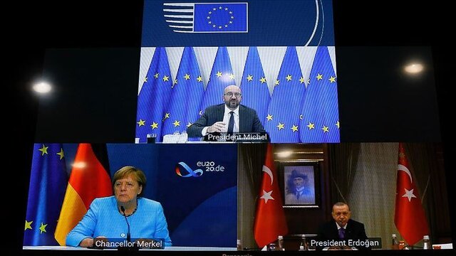 نشست اردوغان-میشل-مرکل؛ آمادگی ترکیه و یونان برای آغاز مذاکرات فعالیت‌های اکتشافی