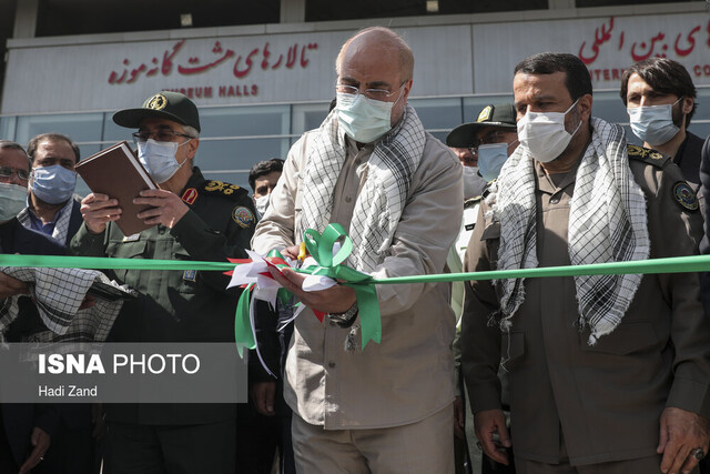 افتتاح نمایشگاه دستاوردهای دفاع مقدس و مقاومت با حضور قالیباف