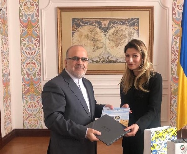 دیدار سفیر ایران در کیف با معاون اول وزارت امور خارجه اوکراین