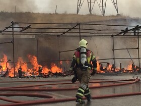 جانباختن مرد ٩٠ ساله در آتش سوزی مغازه متروکه  