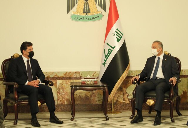 حمایت بارزانی از اقدامات الکاظمی برای حفظ امنیت هیئت‌های دیپلماتیک در بغداد