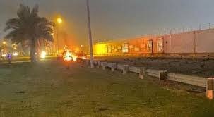 حمله موشکی به منطقه الخضراء و پایگاه نظامی فرودگاه بغداد