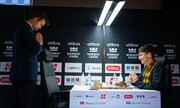 هشتمی فیروزجا در پایان روز اول تورنمنت ۱.۵ میلیون دلاری شطرنج/ کارلسن بازهم فیروزجا را شکست داد