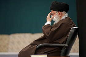 مراسم عزاداری اربعین با حضور رهبر انقلاب در حسینیه امام خمینی