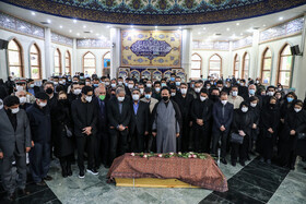 مراسم اقامه نماز بر پیکر استاد محمدرضا شجریان