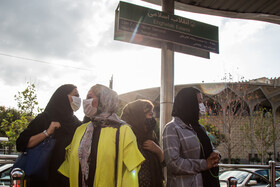 تهران در اولین روز اجباری شدن ماسک